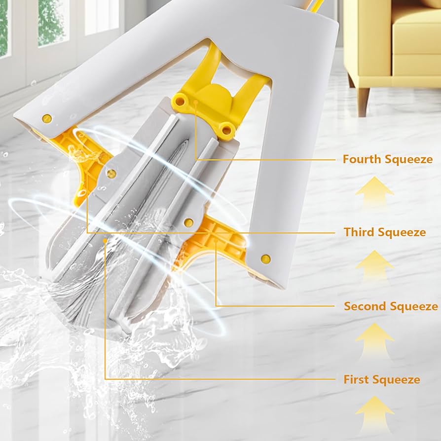 Multi-Purpose Foldable Floor Cleaning Squeeze Mop Wiper